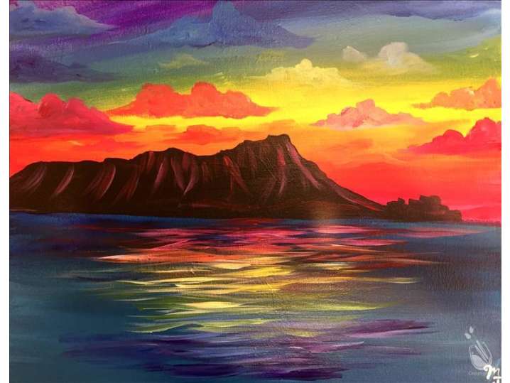 Paint and Sip - Rainbow Beach Sunset - Houston | Classpop!