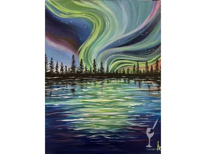 Paint and Sip - The Lake's Stellar Night Sky Reflection - Baytown ...