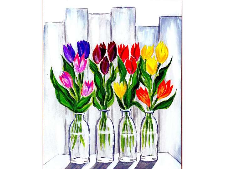 Colorful Spring Tulips