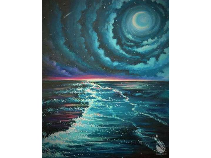 Paint and Sip - Ocean Sky and Stars - Houston | Classpop!