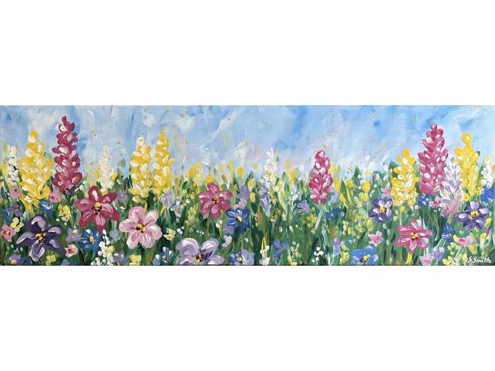 Paint and Sip - Wildflowers Dancing in Breeze - Houston | Classpop!