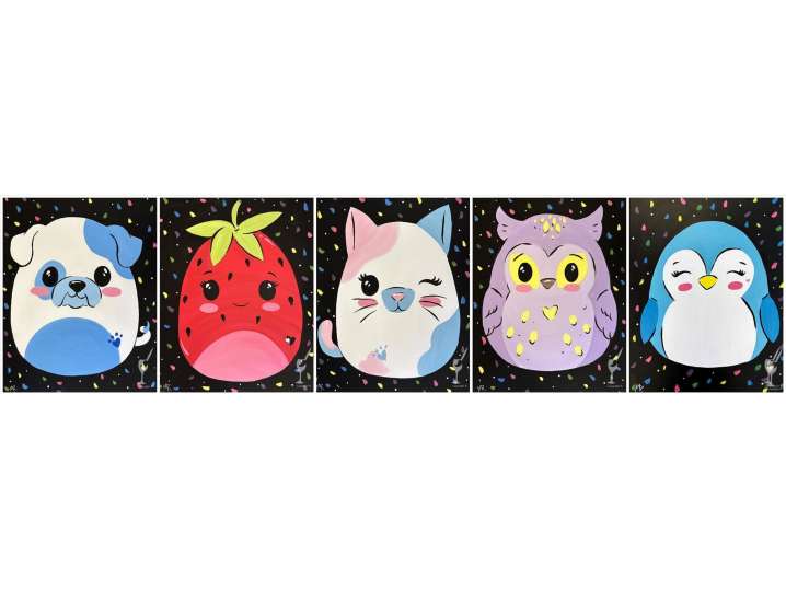 Squishy Friends Painting Fun