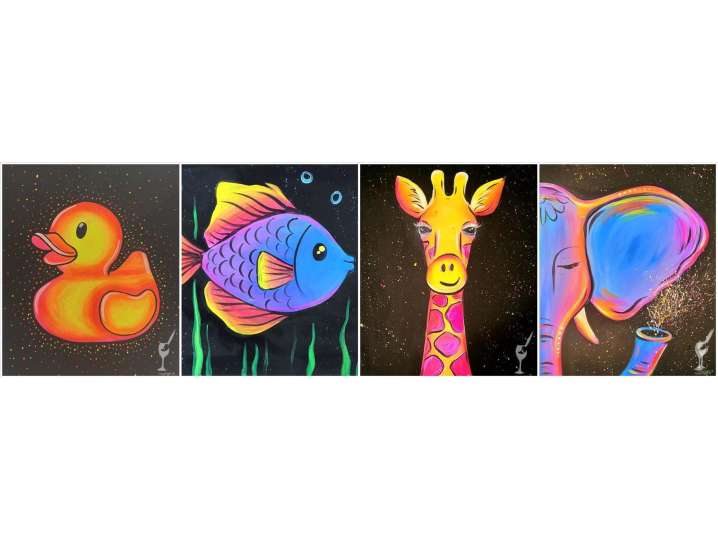 Bright Neon Animal Glow