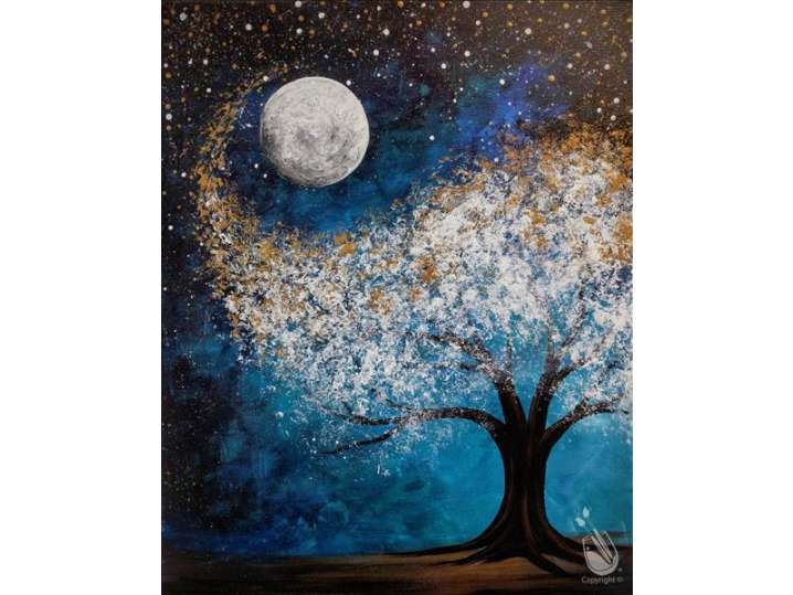 Paint and Sip - Puffs Floating Into the Sky - Pasadena | Classpop!