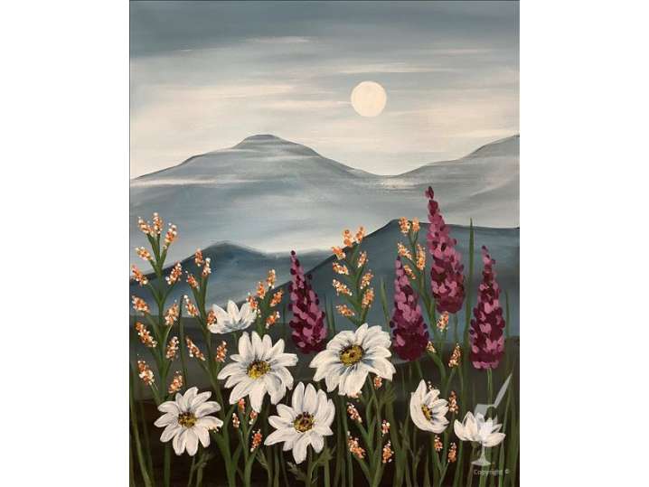 Paint and Sip - Wildflowers by Mountain Edge - Houston | Classpop!