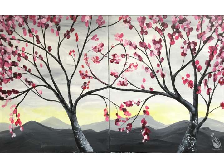Paint and Sip - Love Trees in Bloom - Houston | Classpop!