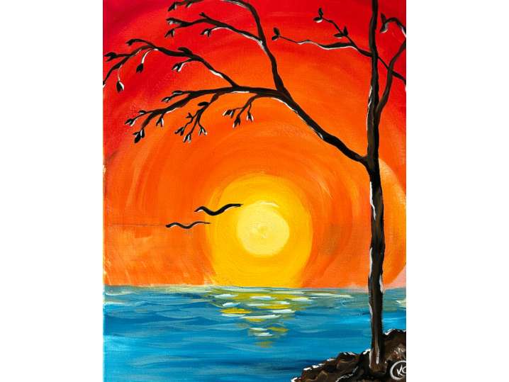 Two Birds Sunset View