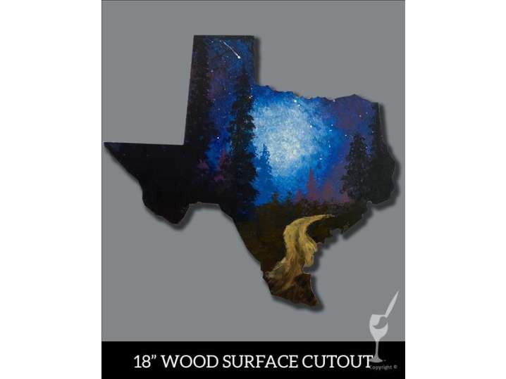 Texas Forest Starry Cutout