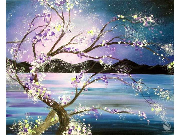 Magical Night With Blooming Trees - Baytown