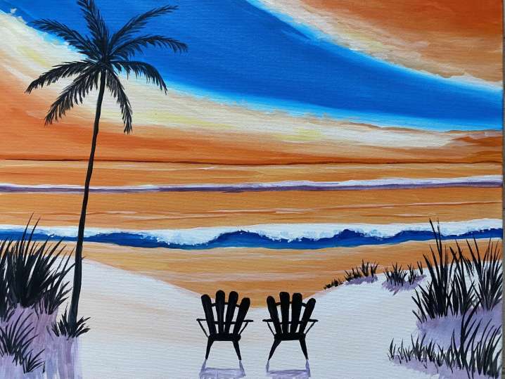 Paint and Sip - Two Chairs, One Beach - Orange County | Classpop!