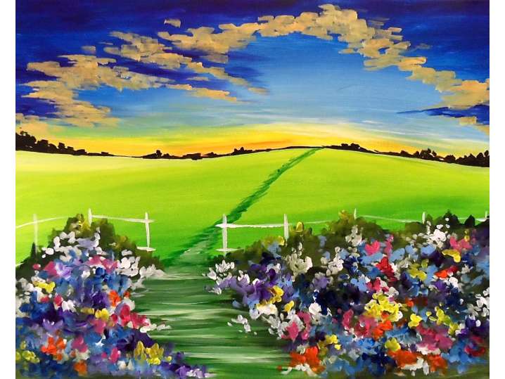 Sunset Flower Bloom
