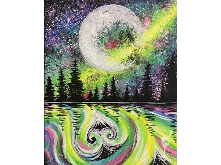 Paint and Sip - Galactic Neon Forest Love - New Braunfels | Classpop!