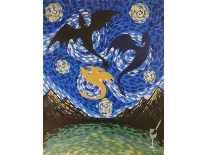 The Dancing Dragons in the Swirling Sky - Baytown