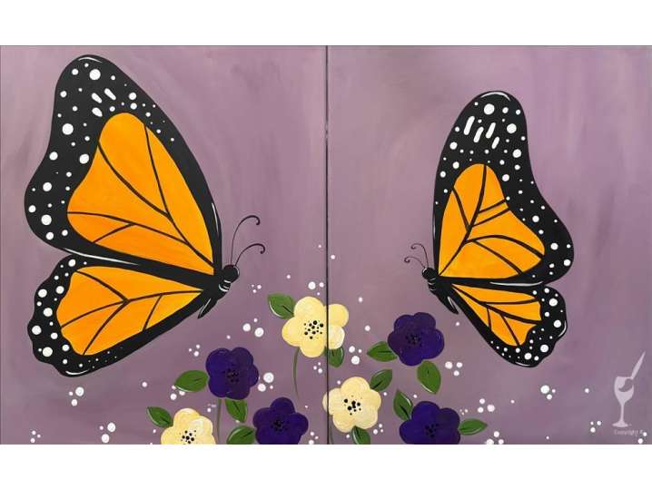 Monarch Butterflies and Blooms