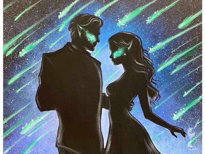 ACOTAR Starfall Sky Painting - Pearland