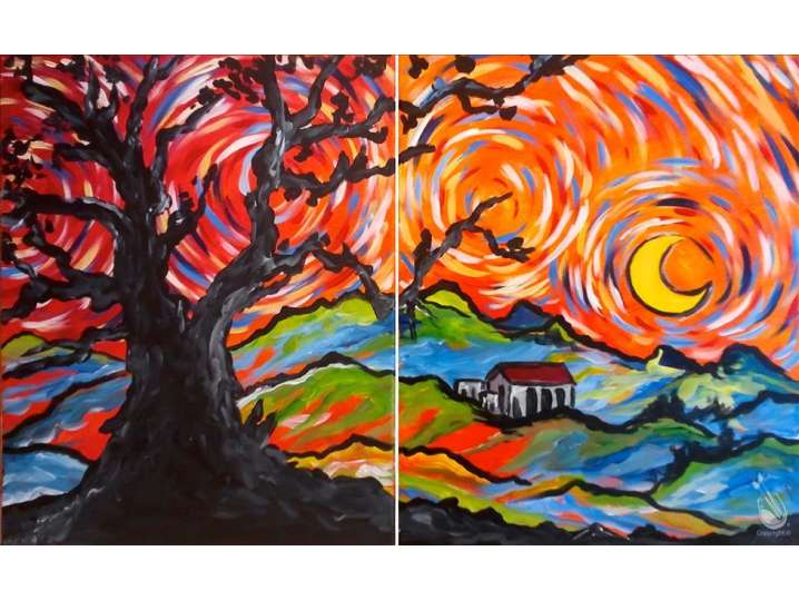Van Gogh Dreams and Orange Skies