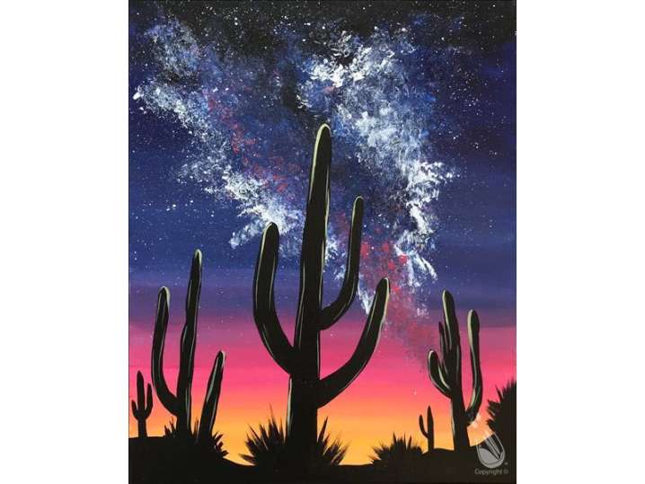 Paint and Sip - Under the Desert Sky - Houston | Classpop!