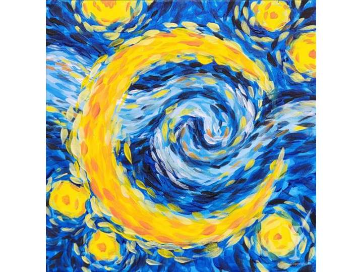 Van Gogh Stars and Moon - Pasadena