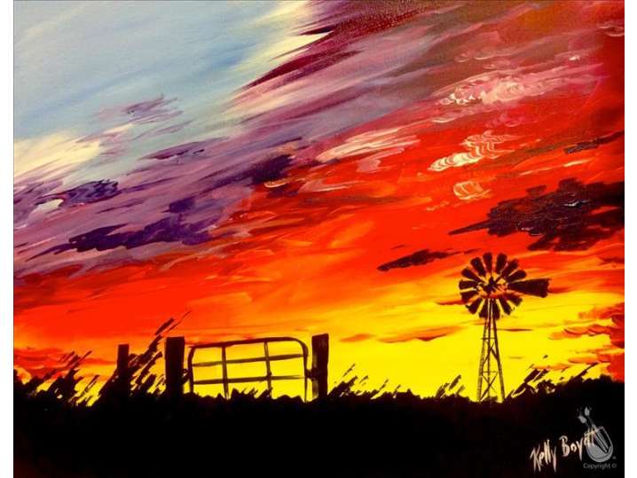 Windmill Sunset - Pasadena