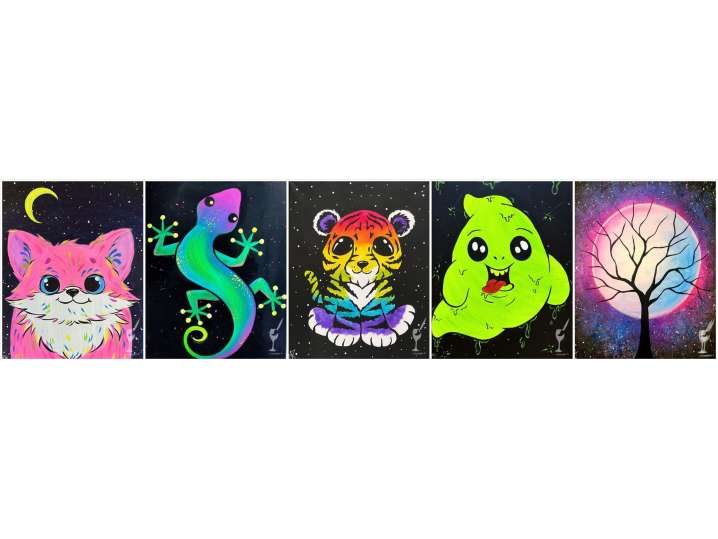 Neon Fun Paint and Sip - Neon Fun Night - Austin | Classpop!