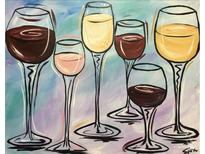 Paint and Sip - Moonlight Sips and Six - Houston | Classpop!
