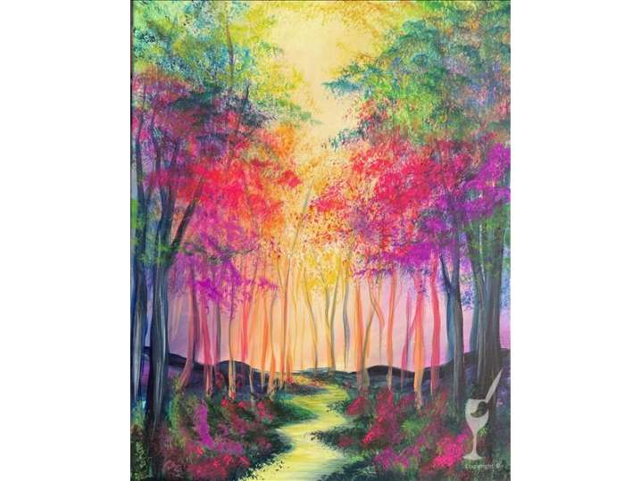 Paint and Sip - Enchanted Whimsical Forest Scene - Houston | Classpop!