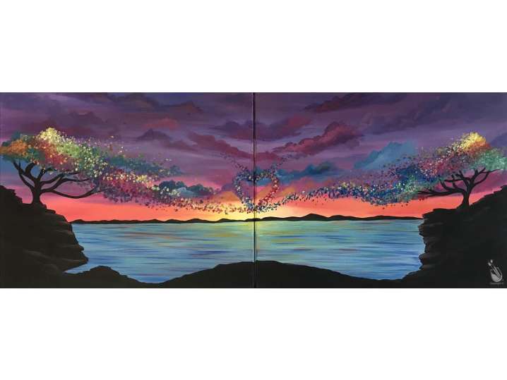 Paint and Sip - Sunset Trees of Hope - Houston | Classpop!