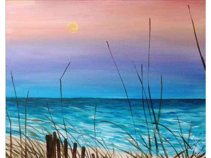 Paint and Sip - Pastel Breeze Beach Scene - Houston | Classpop!