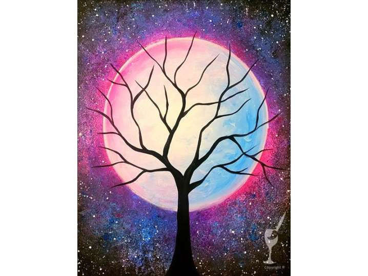 Cosmic Moon and Galaxy - Pearland