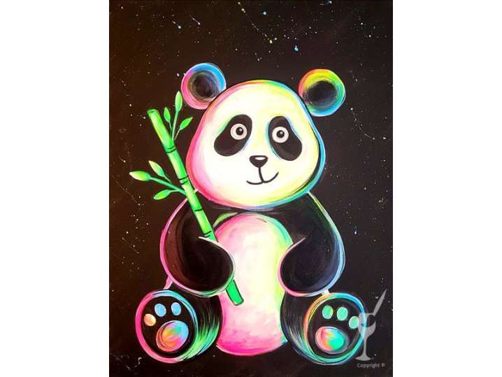 Neon Panda Art Session - Pasadena