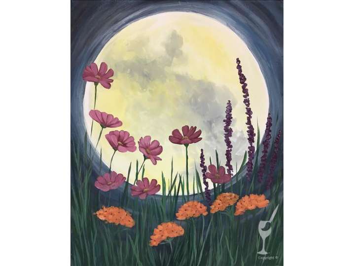 Paint and Sip - Full Moon in Spring - Houston | Classpop!