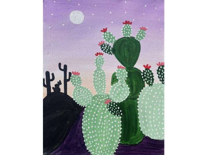 Desert Cactus Paint and Sip at The Leo Kent