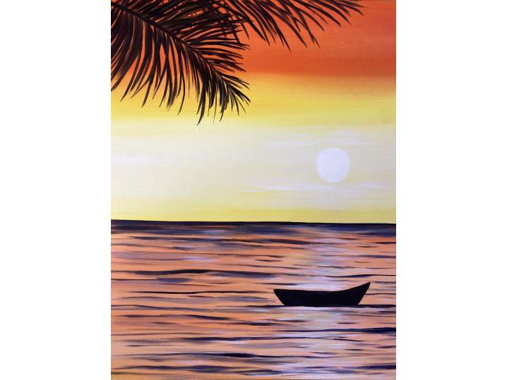 Paint and Sip - Beach Oasis at Sunset - Orange County | Classpop!