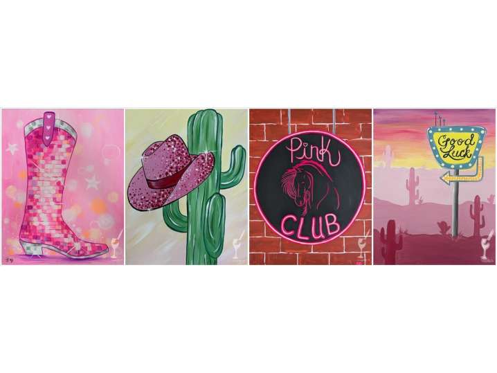 Paint and Sip - Pink Country Glam - Houston | Classpop!