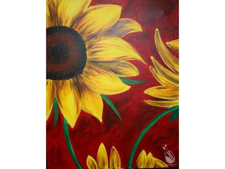 Paint and Sip - Blazing Sunflowers - Austin | Classpop!