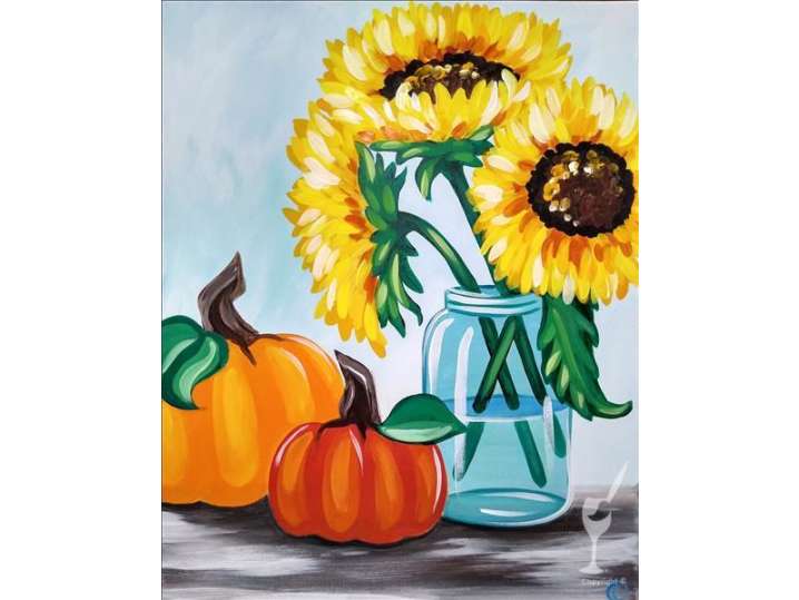 Paint and Sip - Bright Sunny Bouquet - New Braunfels | Classpop!