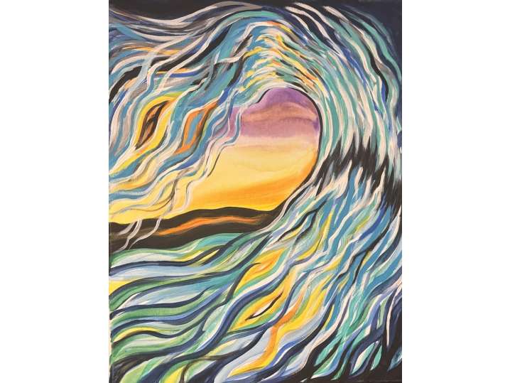 Paint and Sip - Abstact Ocean Wave - Orange County | Classpop!