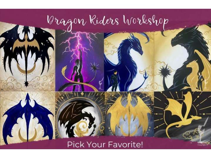 Paint and Sip - Pick Your Favorite Dragon! - Pasadena | Classpop!
