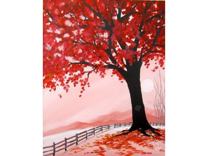 Red Fall Garden - Pearland
