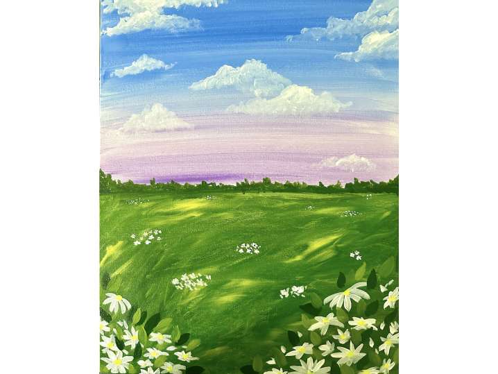 Paint and Sip - Summer Sunset in the Meadow - Indianapolis | Classpop!