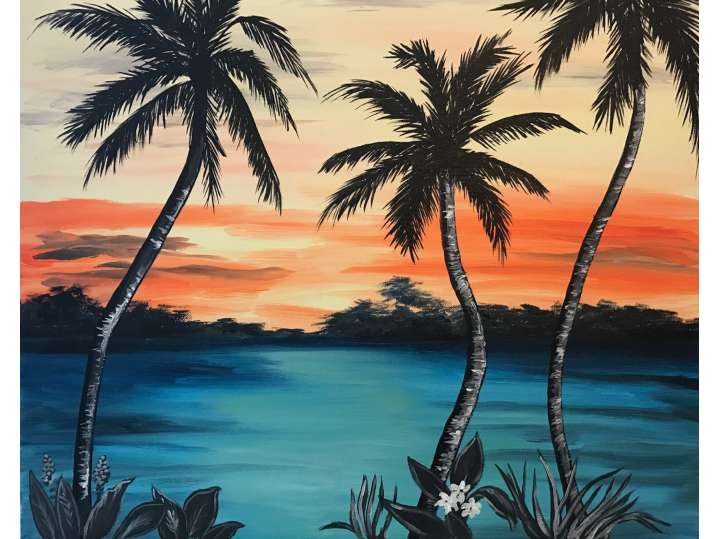 Paint and Sip - Golden Sunset - Tampa | Classpop!