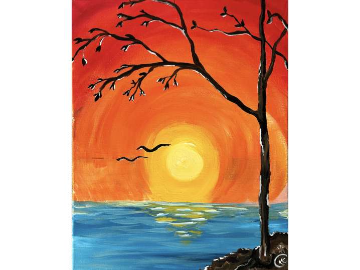 Red Beach Sunset