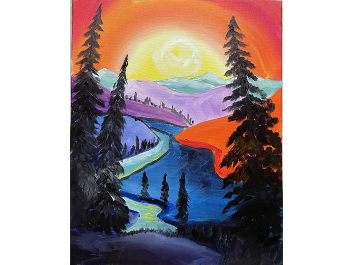 Beautiful Mountain Sunrise