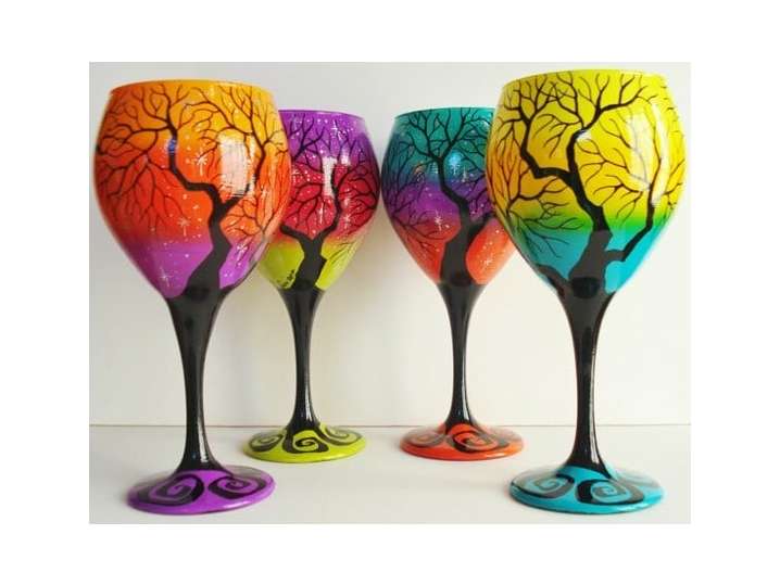 Wine Glass Painting