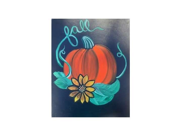Beautiful Pumpkin and Sunflower