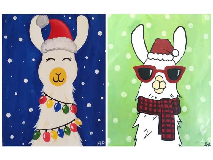 Joyful Christmas Llama