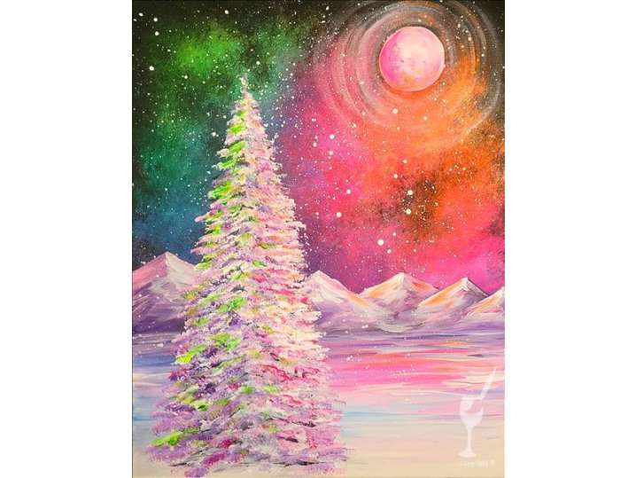 Glowing Christmas Galaxy