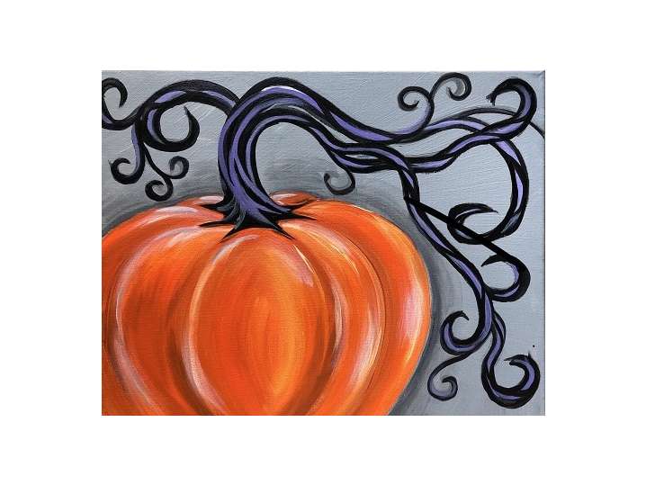 Stylish Swirling Pumpkin