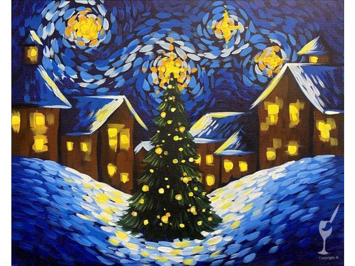 Van Gogh's Town Square