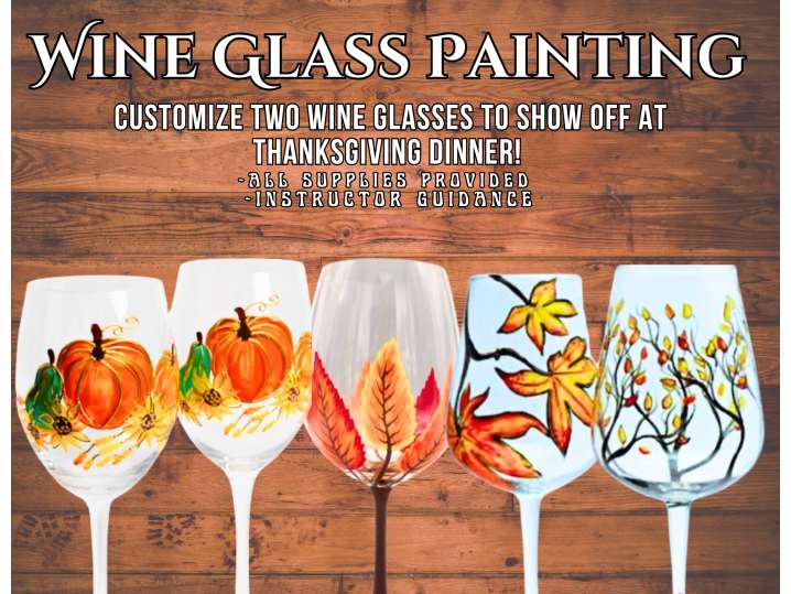 Thanksgiving Wine Glass Painting